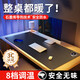 哈駱頓（HALODN）加熱鼠標(biāo)墊辦公室加熱桌墊加長(zhǎng)加大暖桌墊桌面發(fā)熱墊電熱加熱墊 純黑色80*33cm（八檔數(shù)顯款）