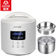 愛(ài)德（aide）316不銹鋼內(nèi)膽4L電壓力鍋0涂層全自動(dòng)智能多功能雙膽電高壓鍋無(wú)涂層電飯煲電飯鍋家用蒸煮4-5-6人 4L白色(超厚316不銹鋼單膽+單蒸籠) 4L