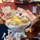 迪士尼烏薩奇花束成品chikawa小八可愛(ài)吉伊卡哇玩偶生日禮物送女生閨蜜 兔耳頭套chikawa玩偶花束