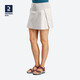迪卡儂官方運動(dòng)短褲女跑步戶(hù)外裙褲QUW米色36-2754932