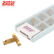 ZOTO 數控切槽刀片切斷刀粒CNC車(chē)床端面割槽切刀槽刀桿 鋼件通用 MGGN400-JM(ZX35)4.0mm平口 （一盒10片） 