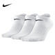 耐克（NIKE）nike耐克襪子運動(dòng)襪男襪女襪夏季訓練襪三雙裝吸汗棉襪透氣休閑襪 SX7678-100【三雙白色船襪】 L【鞋碼42-46】