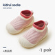 喜得瑞寶寶學(xué)步鞋春秋季男女童家居休閑防滑透氣軟底可愛(ài)地板鞋襪 櫻花粉1雙裝 13.5 M 底長(cháng)13.5CM（腳長(cháng)13CM）