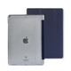 樂麗2015/2017老款iPad Pro12.9保護套A1670蘋果A1671平板A1652皮套A1821硬殼A1584悅色 深海藍（透明背殼） 2015/2017款Pro12.9英寸（不帶筆槽）