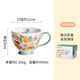 OMK美式早餐杯手繪陶瓷杯子家用創(chuàng)意田園風(fēng)馬克杯大容量牛奶杯燕麥杯 花團(tuán)錦簇-早餐杯