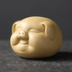 宇軒紫砂茶寵擺件茶玩茶藝小豬精品可養(yǎng)招財小福豬茶盤茶玩家居 小福豬-黃泥