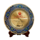 赫鋌退休紀(jì)念盤 辦公擺件 周年慶紀(jì)念盤 金屬銅盤頒獎(jiǎng)擺件 退休禮物禮品