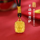 Lossot本命年守護(hù)神足金十二生肖雞本命佛項(xiàng)鏈男女款不動尊菩薩黃金吊墜