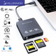 邁和倫邁和倫3合1高速讀卡器CFA/cfB+SD4.0+TF4.0三卡互傳USB3.2 10G(9332A) 9332B(CFB+SD4.0+TF4.0讀卡器)