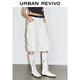 UR夏季新款女裝拼接假兩件工裝風(fēng)口袋休閑短褲UYV850052 本白 (偏寬松) 27