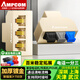 AMPCOM電話分線器 RJ11水晶頭4芯2芯電話線一分二三四對接延長器固話電話機分支器直通頭 電話分線器1分3 鍍金版 米黃 1個