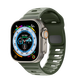 DRESSELF活力波浪款蘋(píng)果手表硅膠運動(dòng)表帶Apple iWatch S11/10表帶透氣s7/s8/s9ultr夜光表帶蘋(píng)果表帶 【多孔透氣】灰綠色 40mm【適用iwatch S6/5/4/SE