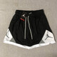 AEROGAMI-Nike新款A(yù)ir飛人夏季AJ美式DRI FIT透氣運(yùn)動(dòng)籃球速干短褲五分褲C 耐克3069黑 耐克XL