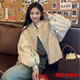 瑪菲萱新中式設計感外套女冬國風小個子寬松保暖盤扣大衣棉服上衣女 咖色 S 160