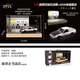 gudi1:20AE86合金仿真汽車(chē)模型頭文字D秋名山車(chē)神藤原豆腐店場(chǎng)景玩具 大號豆腐店場(chǎng)景+防塵罩+白車(chē)黑蓋