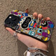 杜梵納 潮牌涂鴉磁吸適用蘋果16手機(jī)殼14plus男生13創(chuàng)意iPhone15個(gè)性11promax卡通12情侶防摔全包硅膠 黑色【磁吸殼】RlC潮牌涂鴉  iPhone 16 Pro