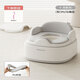 babyviva兒童馬桶坐便器男女寶寶坐便圈小孩專(zhuān)用座便器嬰兒便攜盆 【3合1】月影灰PU-軟墊+刷子
