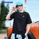 斐樂（FILA）FUSION潮牌情侶多彩短袖T恤2025新款男女短T時尚大logo夏季短袖 正黑色-BK 2XL 185/104A 【寬松版型】