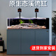 森森（SUNSUN）原生態(tài)溪流缸魚缸造景家用原生缸客廳超白玻璃底濾魚缸包安裝 庫里藍-專業(yè)款 升級底濾（雙重滴濾盒） 1.2米長47.6cm寬40cm缸高+85cm柜高