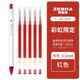 斑馬牌（ZEBRA）虹彩按動(dòng)中性筆 0.5mm頭啫喱筆水筆彩色斑馬紅筆學(xué)生繪畫(huà)標注考試簽字筆C-JJ6 1支紅筆+5支紅色筆芯
