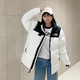 久潤北面羽絨服美版1996蓬松秋冬戶外防風(fēng)情侶保暖加厚經(jīng)典男女款 短款白色 S 身高160-170 體重100-120
