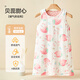 優(yōu)萌寶寶睡袋秋冬季嬰兒無(wú)袖背心兒童護肚子防踢被新生兒豆豆安撫睡覺(jué) 貝蕊甜心 M碼【適合身高80-100cm】