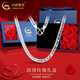 中國(guó)黃金（CHINA GOLD）S925銀古巴項(xiàng)鏈男士粗款素馬鞭鏈?zhǔn)罪椘非槿斯?jié)生日禮物送男友老公 玫瑰禮盒+S925銀馬鞭鏈 約27g