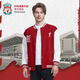 LIVERPOOL FC【官方正版】利物浦俱樂部 | 紅白拼色休閑棒球服開衫外套球迷款 XL