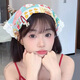 妙奕嘉法式蕾絲三角巾包頭巾田園風(fēng)少女甜美發(fā)飾發(fā)帶海邊拍照云南穿搭 蕾絲邊頭巾【冰淇淋款】