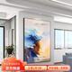 旭緣手繪油畫(huà)山水風(fēng)景裝飾畫(huà)玄關(guān)現(xiàn)代簡(jiǎn)約客廳抽象厚肌理掛畫(huà)走廊過(guò)道 A款黑色鋁邊框 80cm*120cm