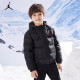 NIKE儿童短款羽绒服冬季男女童保暖外套 41正黑色 160(XL) 