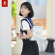 MYD銀色雙肩包女2024新款時尚設(shè)計感小眾背包女士雙肩小型迷你包 月光銀（子母包組合） 小包