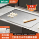雙槍（Suncha） 雙槍 304不銹鋼菜板面板 搟面板砧板切菜板 【現(xiàn)貨】大號66*47cm