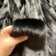 米詩(shī)德水貂毛領(lǐng)單買(mǎi)水貂皮原料整張貂毛皮草黑白灰真皮貂皮皮草毛領(lǐng)diy 黑色 50至55cm