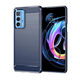 Moto Edge S Pro手機殼Edge S 摩托羅拉拉絲防摔保護套大孔位殼 藍色【即將售空】 Moto Edge S Pro