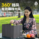 印燃風伯-擋風板戶外野炊猛火爐擋風板卡式爐防風擋板折疊鋁合金防風 太空灰