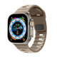 DRESSELF活力波浪款蘋(píng)果手表硅膠運動(dòng)表帶Apple iWatch S11/10表帶透氣s7/s8/s9ultr夜光表帶蘋(píng)果表帶 【多孔透氣】沙黃色 40mm【適用iwatch S6/5/4/SE