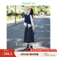茵曼（INMAN）半身裙女格雷系百褶學(xué)院風(fēng)2025春女裝新款A(yù)字顯瘦高級(jí)感長(zhǎng)裙子 貴族灰 S