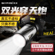 天火頭燈 黃白雙光超長續(xù)航激光大炮感應燈戶外釣魚頭戴式鋰電池強光