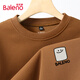 班尼路（Baleno）衛(wèi)衣男春秋季圓領(lǐng)套頭衫休閑男士上衣服重磅華夫格長(zhǎng)袖男裝外套
