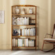 安爾雅書(shū)架落地127cm多層楠竹簡(jiǎn)易書(shū)柜置物架儲物收納架 4層50