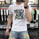 Fekked香港潮牌夏季新款百搭男士t恤潮流帥氣圓領(lǐng)印花韓版修身短袖上衣 白色 XL