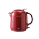 奔馳【Gresland-】復古高端食品級304不銹鋼雙層保溫無(wú)縫電熱水壺 1.2L 酒紅色(玫瑰紅)