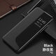 殼爵士 華為Mate30pro手機(jī)殼Mate30智能側(cè)顯視窗免翻蓋接聽皮套高端素皮全包折疊支架防摔時尚商務(wù)保護(hù)殼 華為Mate30pro【靜夜黑】