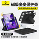 倍思 適用iPad mini7/6平板保護殼8.3英寸2024新款磁吸保護殼【全包特種防彎】磁吸可拆分多角度帶筆槽