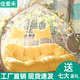 佳愛禾網(wǎng)紅吊籃藤椅吊椅搖籃吊床陽臺秋千搖搖椅室內(nèi)懶人椅鳥巢戶外成人 單人白色細(xì)藤【無扶手】 帶七大