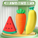 得力(deli)超大巨無(wú)霸水果橡皮擦兒童創(chuàng  )意卡通可愛(ài)小學(xué)生大橡皮 西瓜+胡蘿卜+香蕉/6個(gè)裝