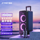 奮達(dá)（F&D）PA300 100W大功率戶外拉桿音響 廣場舞音箱 藍(lán)牙便攜式移動家用K歌無線話筒麥克風(fēng)