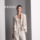 ERDOS 春夏吊帶棉絨方領(lǐng)極簡(jiǎn)抽條手鉤向日葵浮雕花朵套衫女針織衫 白 M 160/84A