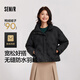 森馬（Semir）羽絨服女冬季薄款90絨子防潑水防風(fēng)千鳥(niǎo)格設計感外套101724113012